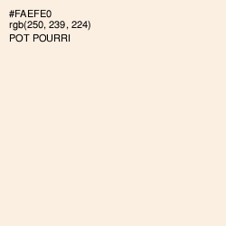 #FAEFE0 - Pot Pourri Color Image